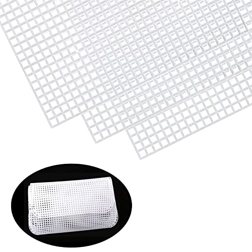 hifrom Plastic Canvas Mesh Linen Sheets, 4pcs, ART_CRAFT_KIT, Foldable, for Sewing Projects 20x33 cm or 21x30 cm