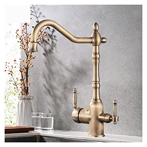 Robinet de cuisine anti impureté eau saine et bec rétractable double jet - 3