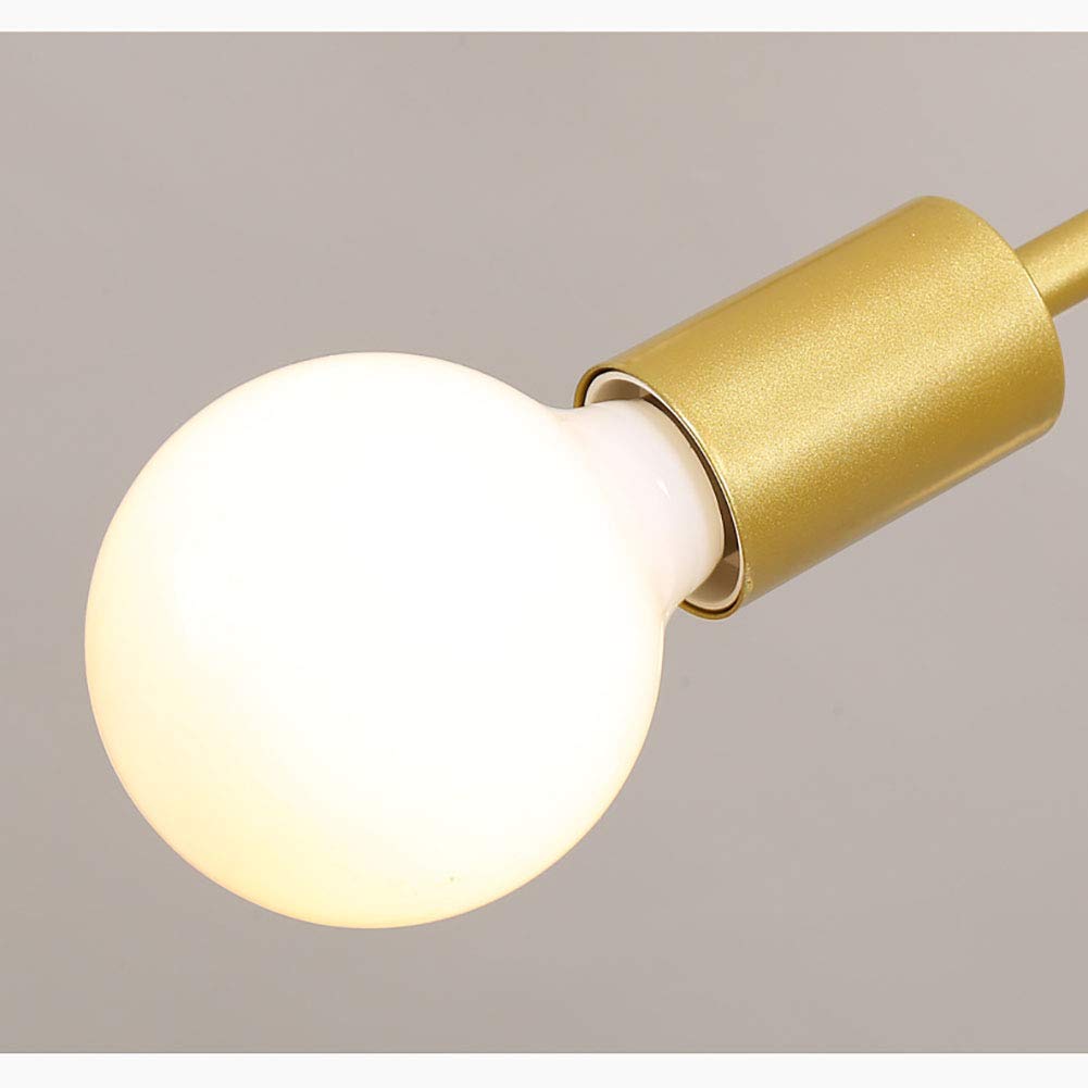 Lampadario Moderno a 6 luci Sputnik Mid Century, Lampada a Sospensione Industriale in Ferro per Cucina, Sala da Pranzo, Soggiorno - Nero. È così Gentile da Parte Tua.