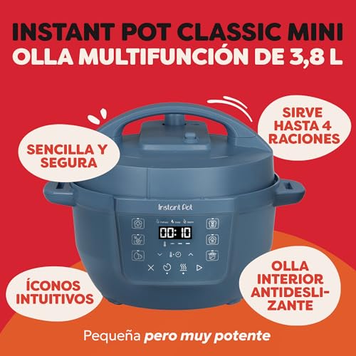 Instant Pot Olla Multifunción, 3,8 l, 7 en 1, Cocción Inteligente Multicocción: Olla a Presión, Cocción lenta, Arrocera, Sartén, Yogurtera, Vaporera y Calentador de Alimentos, Azul Soñar Despierto. - imagen 2