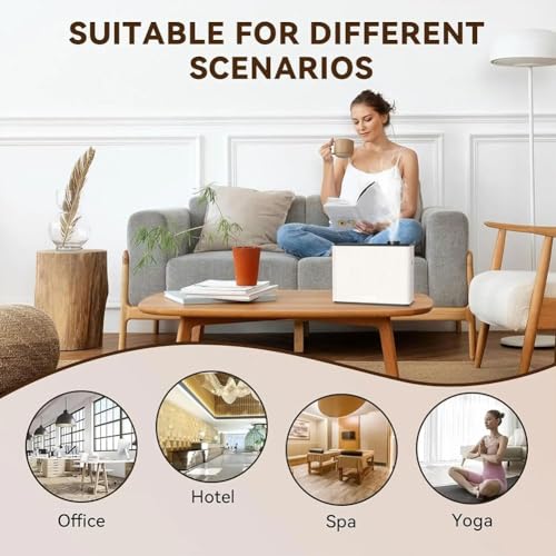 Difusor de aceite esencial de 1000 ml con ventilador integrado y modo automático para el hogar, oficina, hotel y uso comercial