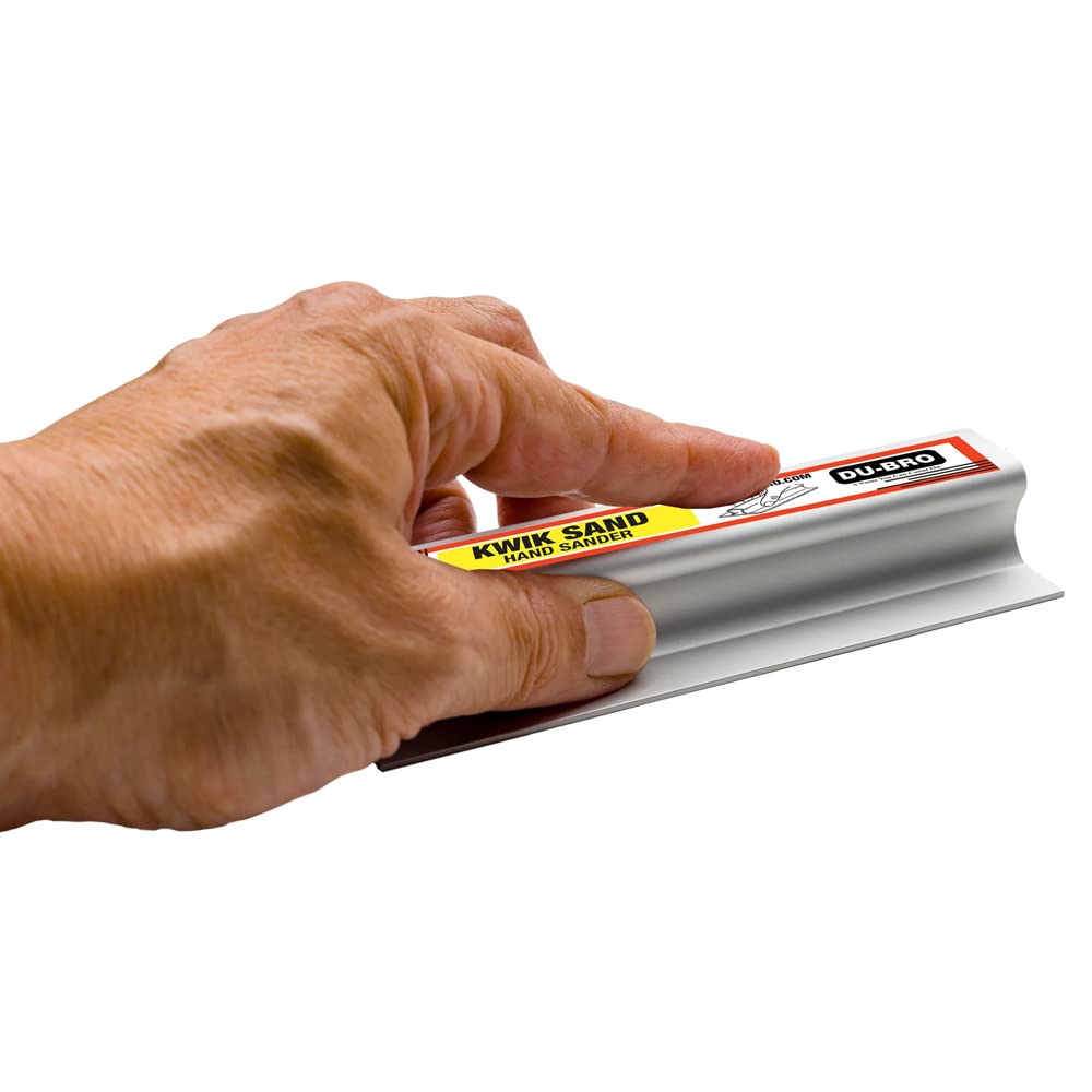 Dubro Sandpaper Replacement Sheet for Kwik Sand Hand Sander Sanding Block (Pack of 6), 150 Grit, 11 Inch