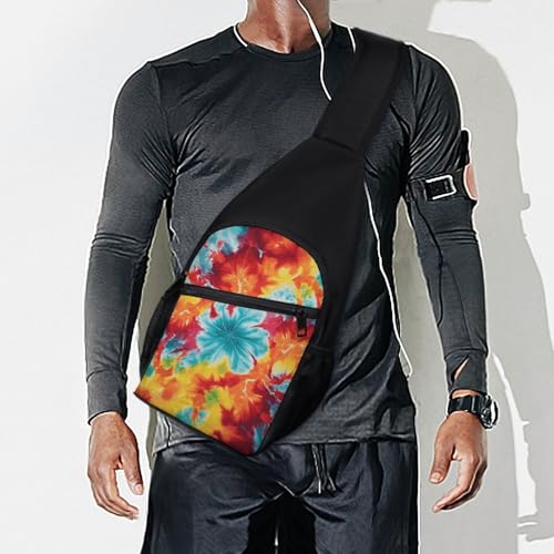 Bolso tipo Sling Tie Dye Casual para Caminata y Viaje miniatura 7