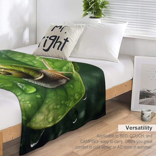Manta de franela suave para sofá con diseño de caracol de 130x180 cm 7