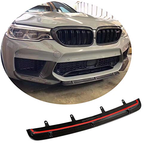 Jun-star Carbon Fiber Front Bumper lip fits for BMW 5 Series F90 M5 Sedan 2018-2020 Lower Chin Spoiler Splitter Bodykit