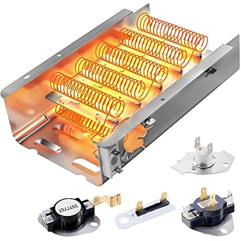 SUMNEW【Upgraded】279838 Dryer Heating Element 3387134 3977393 3977767 3392519 Dryer Thermal fuse Compatible with whirlpool, kenmore, roper, maytag, estate, inglis, kitchenAid, crosley, amana etc. Cover