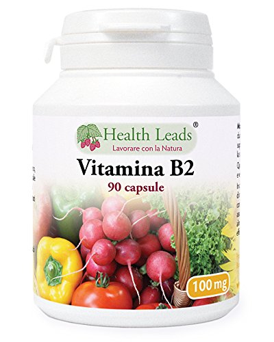 Vitamina B2 100mg x 90 Capsule, Senza magnesio estearato e additivi dannosi, non OGM, Vegan, La riboflavina aiuta nella stanchezza e nella fatica, sostiene i livelli di energia, Prodotto in Galles
