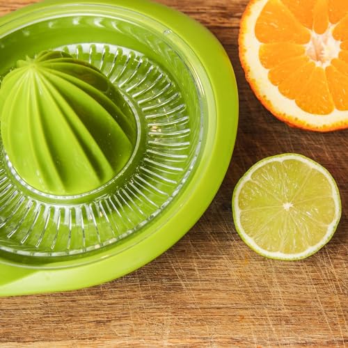 Foto von Westmark Zitronen-/Zitruspresse mit Behälter, Durchmesser: 18,7 cm, Fassungsvermögen: 350 ml, Kunststoff, Limetta, Apfelgrün, 3091227A