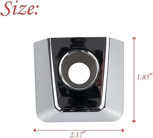 Miniatura 2 de RLB-HILON Cubierta de marco de cerradura para manija de puerta compatible con Nissan Titan 2004 a 2019 Año reemplaza OEM 80647-ZC00A