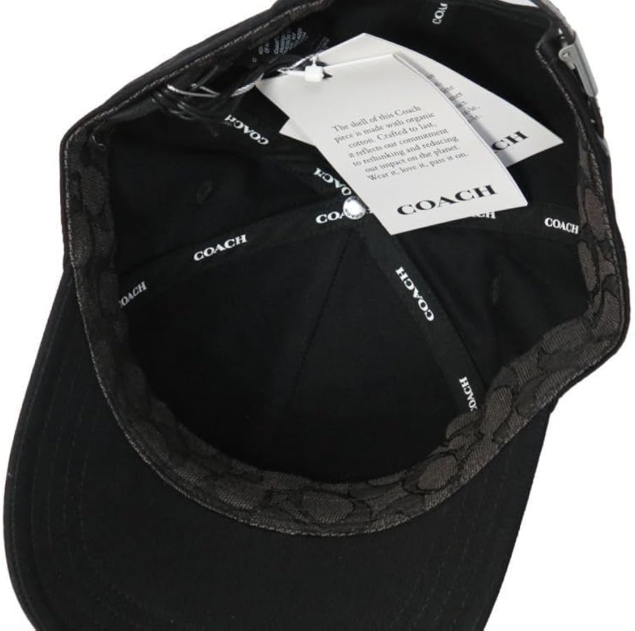 Amazon.co.jp: [コーチ] CAA64 メンズ ベースボールキャップ CAP 黒