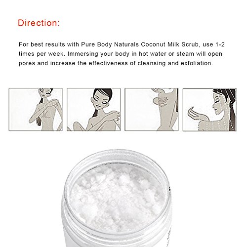 Exfoliërende bodyscrub Kokosmelk en Dode Zeezout Hydraterende hydraterende gezichtsscrub en masker door Pure Body - Image 8
