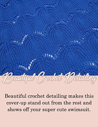 AOLRO Ladies's Swimsuit Cowl Up Crochet Seaside Coverup Swimming Cowl Ups Swimwear Hole Out Sleeveless Seaside Costume 4 518g1VpnreL. AC