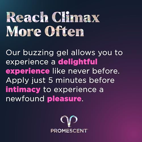 promescent buzzing gel for women  arousal enhancing intimate lubricant non-sticky amp long-lasting personal lube for increased heightened feeling 75 uses 15ml