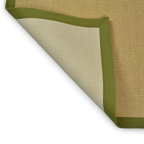 Floordirekt Premium Sisal-Teppich Amazonas | Natur | Mit verschiedenfarbigen Bordüren | 9 Größen | Wohnzimmerteppich, Naturfaserteppich (Pistazie/Taupe, 160 x 230 cm) - 7