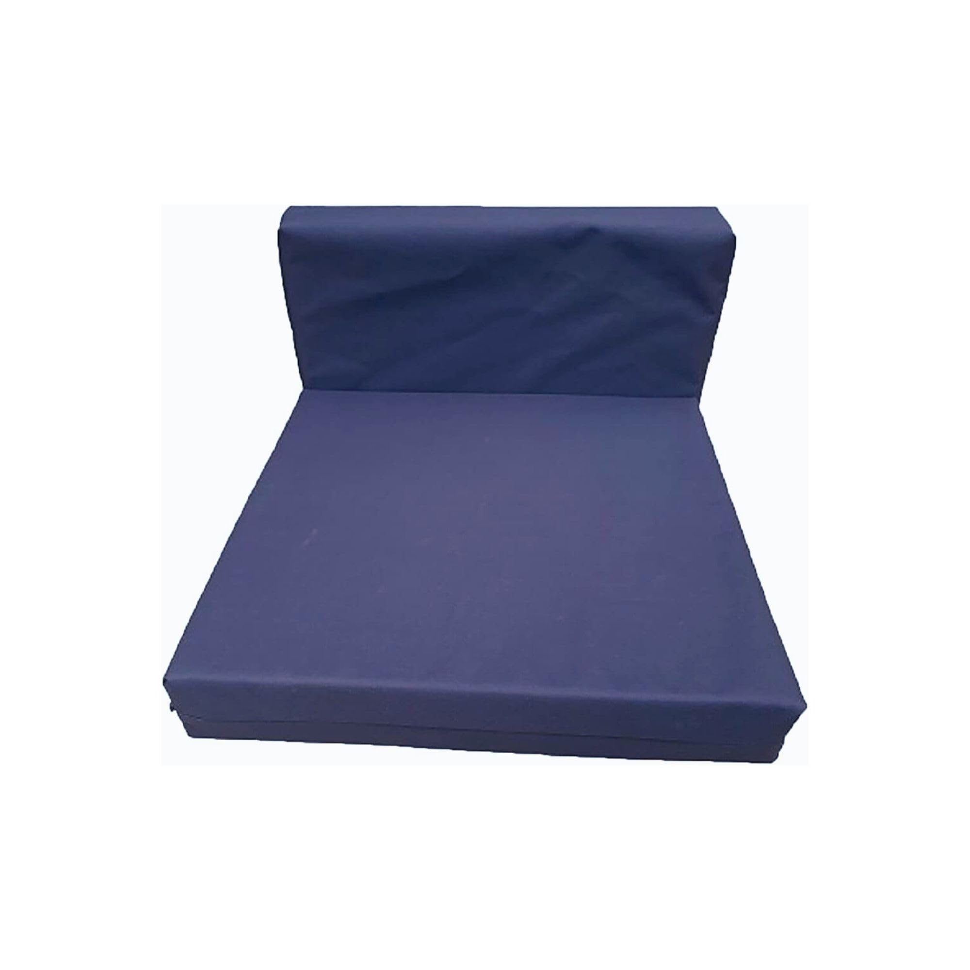 Replacement Rattan Cushion Pads Garden Patio Furniture For Sofa, Dinning, Corner. Wterproof Zipped Washable Cover (55 x 40 x 10 cm, Navy Blue)