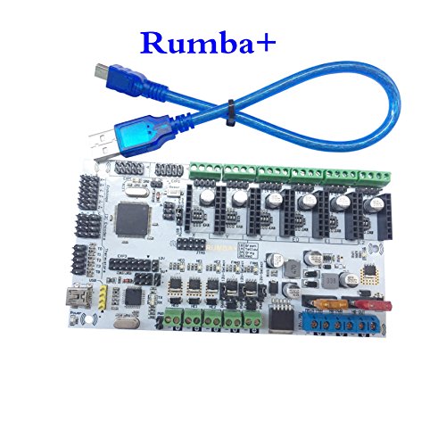 Rumba+ Motherboard Upgrade Rumba Control Board for 3D Printer Triple Extruder Multi Color 3 in 1 Out Diamond Hotend