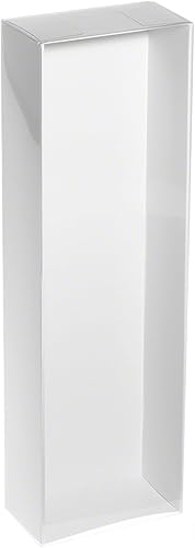 Collecting Warehouse Redoll - Caja de exhibición plegable transparente con forros blancos y elástico blanco para muñecas de 11 a 12 pulgadas o