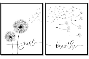 JustBreathe Dandelion Pictures Wall Decor - Unframed 11x14