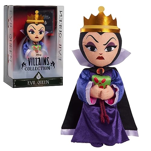 Disney Villains Collection: Evil Queen Plush, 13-inch Collectible Plush Doll, Kids Toys for Ages 3 Up, Amazon Exclusive by Just Play