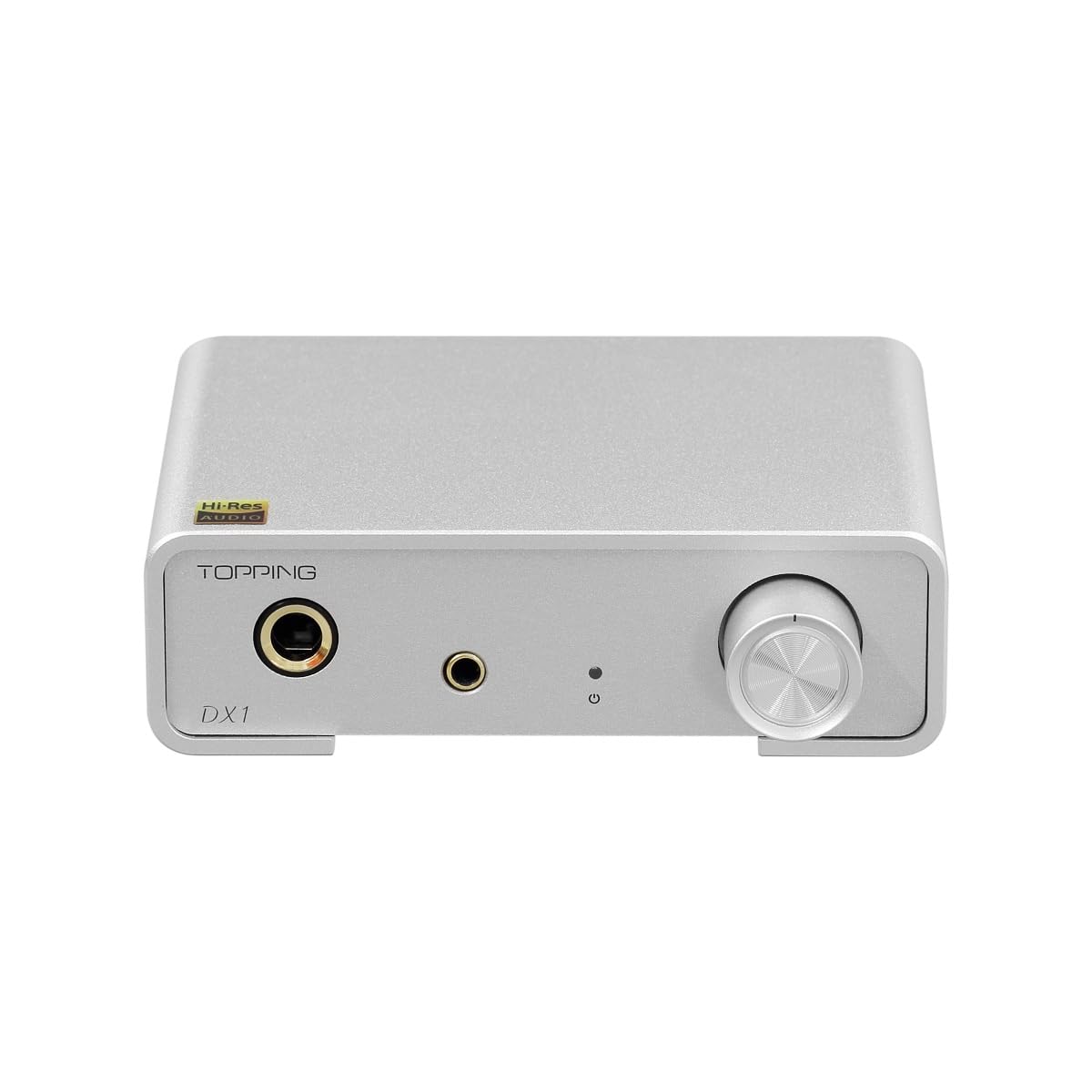TOPPING DX1 DAC Amplificatore Per Cuffie, AK4493S XU208 DSD256 32Bit/384kHz USB DAC, Convertitori Digitali Analogici Discreti LNRD Audio da USB a RCA, 3,5mm 6,35mm 280mW×2 Amplificatori, Argentatoro