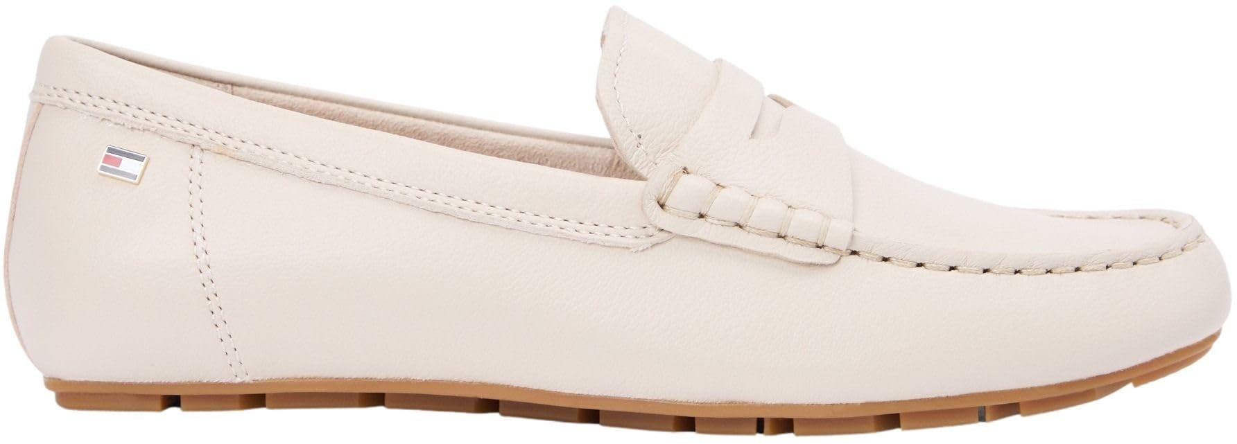 Tommy Hilfiger Flag Leather Driver Loafer Fw0fw09350, Scarpe Donna