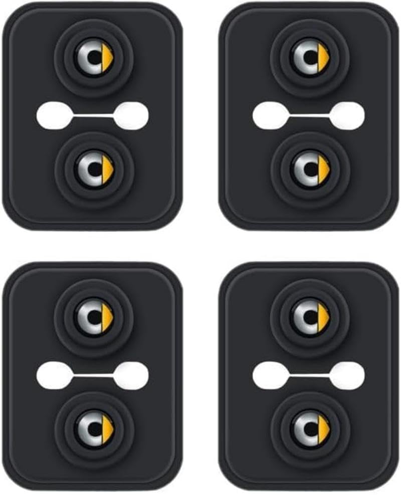 BIESL 4 Pezzi Copertura Serratura Portiera Dell'auto per Smart 450 Fortwo Coupe 450, Assorbimento Silenzioso degli Urti Copertura della Serratura della Porta