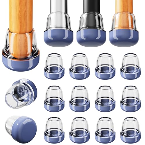 Chair Sliders for Carpeted Floors 16 Pcs Chair Glides Round Furniture Sliders Carpet Chair Leg Floor Protectorst Make Furniture Glides Move Easy(Fit 0.55-0.75 Clear)
