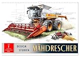 Mähdrescher - Design Studien (Wandkalender 2026 DIN A3 quer), CALVENDO Monatskalender: Die Landwirtschaft morgen - mit Innovationen von heute.