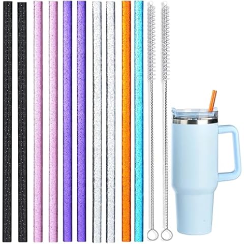 Glitter Straws for Stanley Cup Tumbler Cover
