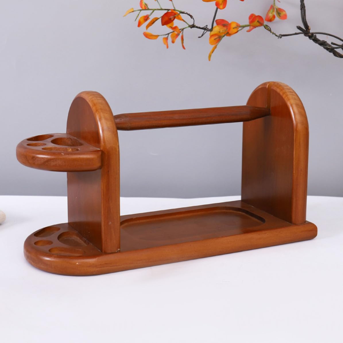 iplusmile Porta Filato in Legno per Uncinetto, Supporto Linee