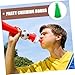 Toyvian Party Noisemaker Cheer Megaphone Lightweight Plastic Horn for Sports Events Concerts Celebrations for Fans Festive Occasions Green