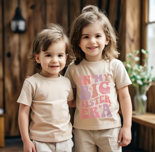 Big Sister Shirt for Toddler Baby Girl Outfits Big Sis Announcement T-Shirt Gifts4
