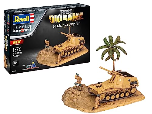 Revell Modellbausatz I Diorama-Set Panther Ausführung D I Maßstab 1:72 I Komplettes Set für Einsteiger I Authentische Darstellung mit Figuren I Inklusive Dioramenplatte, Abziehbildern