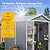 Aoxun 6x8 FT Outdoor Storage Shed, Garden Resin Shed with Floor and Window for Patio, Lawn, Plastic Outdoor Storage with Lockable Door for Bike, Tools, Garbage Can, Grey