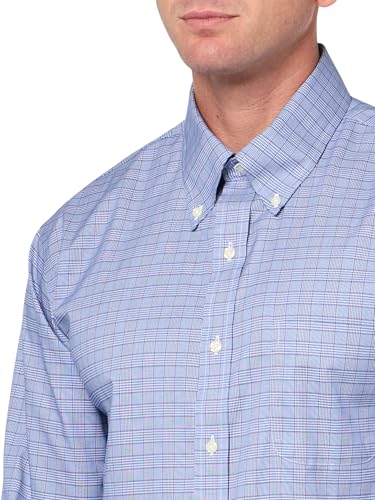 Brooks Brothers Men's Regular Fit Stretch Supima Cotton Non-Iron Pinpoint Oxford Button Down Collar Long Sleeve Polo3