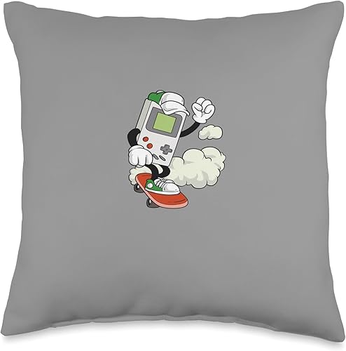 Video Game Retro Vintage Classic Arcade Game Boy Throw Pillow