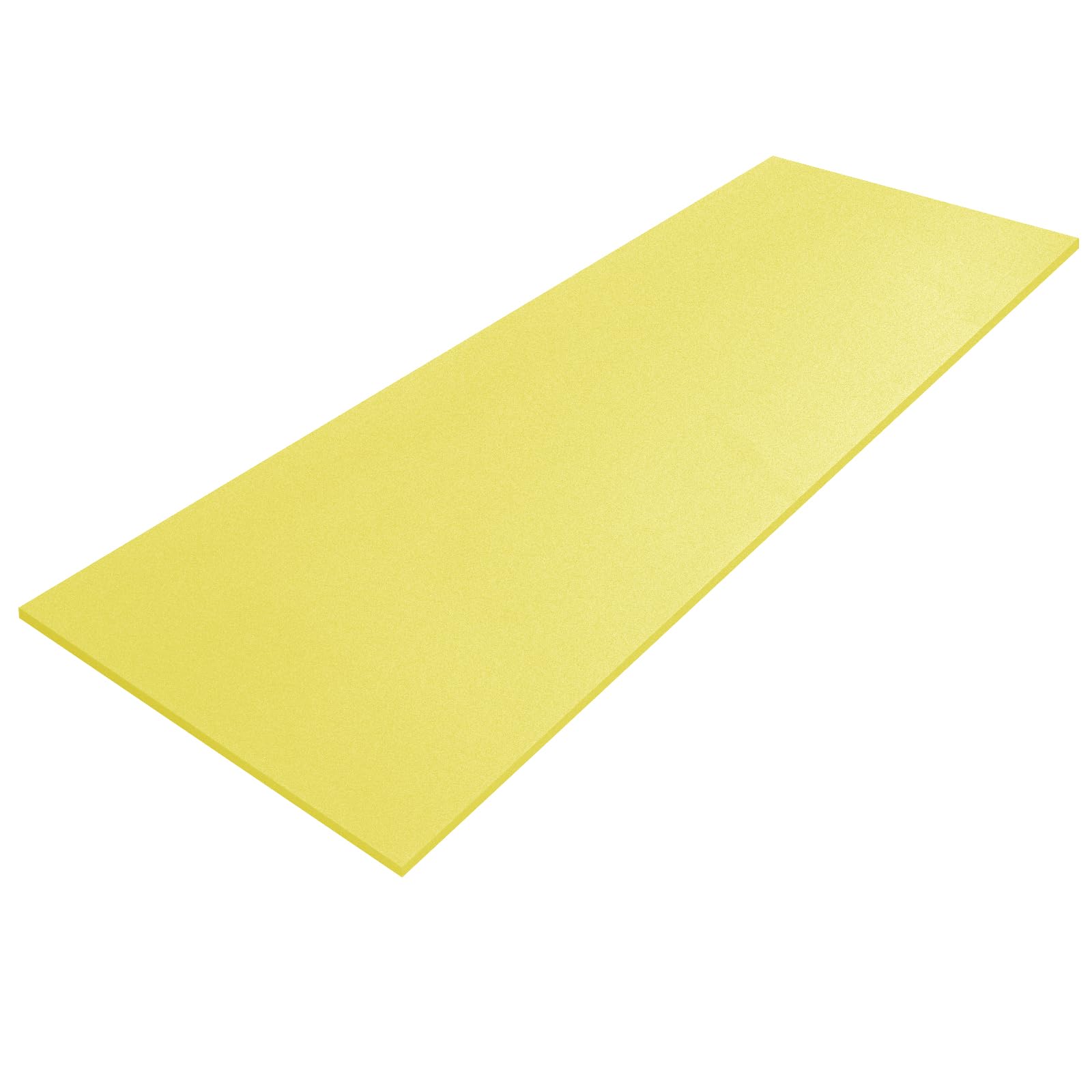 Amylove Polyurethane Foam 1/2" x 24" x 72" High Density Cushion Upholstery Foam Sheet for Seat Replacement DIY Projects Chairs Headboards Sofas Home (Yellow)