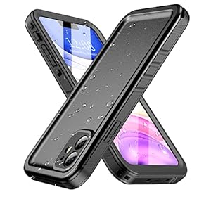 SPORTLINK for iPhone 11 Waterproof Case – Shockproof Heavy Duty Front and Back Cover with [Built in Screen/Camera Protector] 360 Full Body Protective [Dustproof][IP68 Underwater]-6.1″ Black