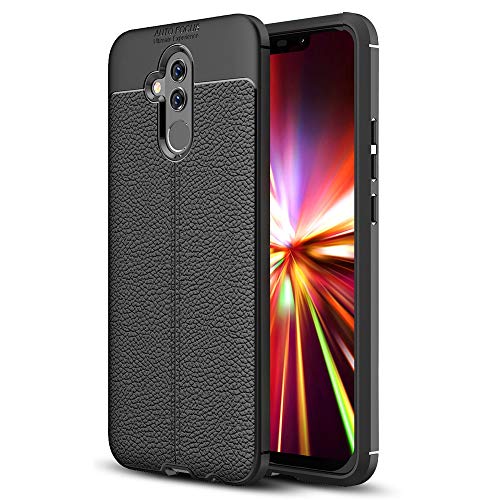 Roar Backcover Hülle für Huawei Mate 20 Lite (6.3 Zoll) Handyhülle Schutzhülle Silikon Case Cover TPU Silikonhülle Ultra-Dünn Schwarz