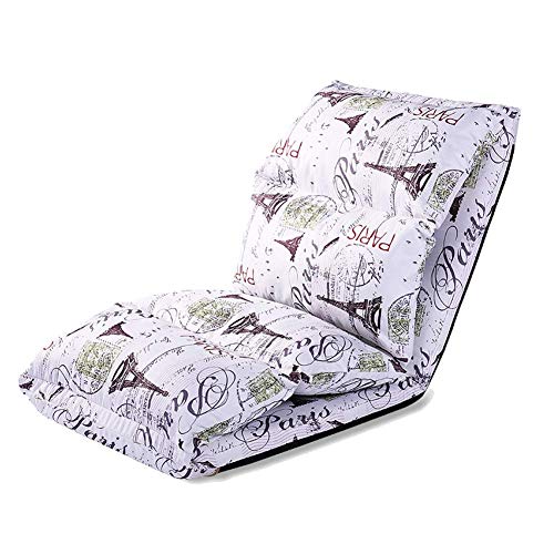 WGWJ Folding Bean Bag Chair, Floor Lazy Sofa Chair, Meditation Mattress Cushion, Camping Chair, Adjustable 5-Position Indoor Recliner (Color: Style 2)