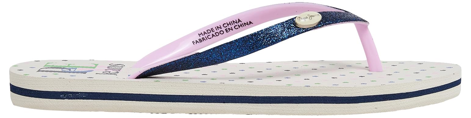 Pepe Jeans Dorset Origin Flip-Flop, Blue (Ocean Blue), 4.5 UK