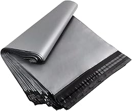 14x16 50 Mailing Bags Self Seal Grey Parcel Bags | Packaging Mailer, Plastic Envelopes Medium Mailing Bags, Postage Bags, Shipping Bags | Tear Proof Delivery Bags for Parcels Packing
