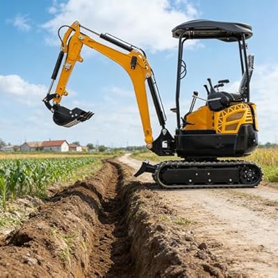 Small Excavator, Mini Excavator and Compact Excavator for Farm and Trenching, Hydraulic Mini Digger Machine for Agriculture Use
