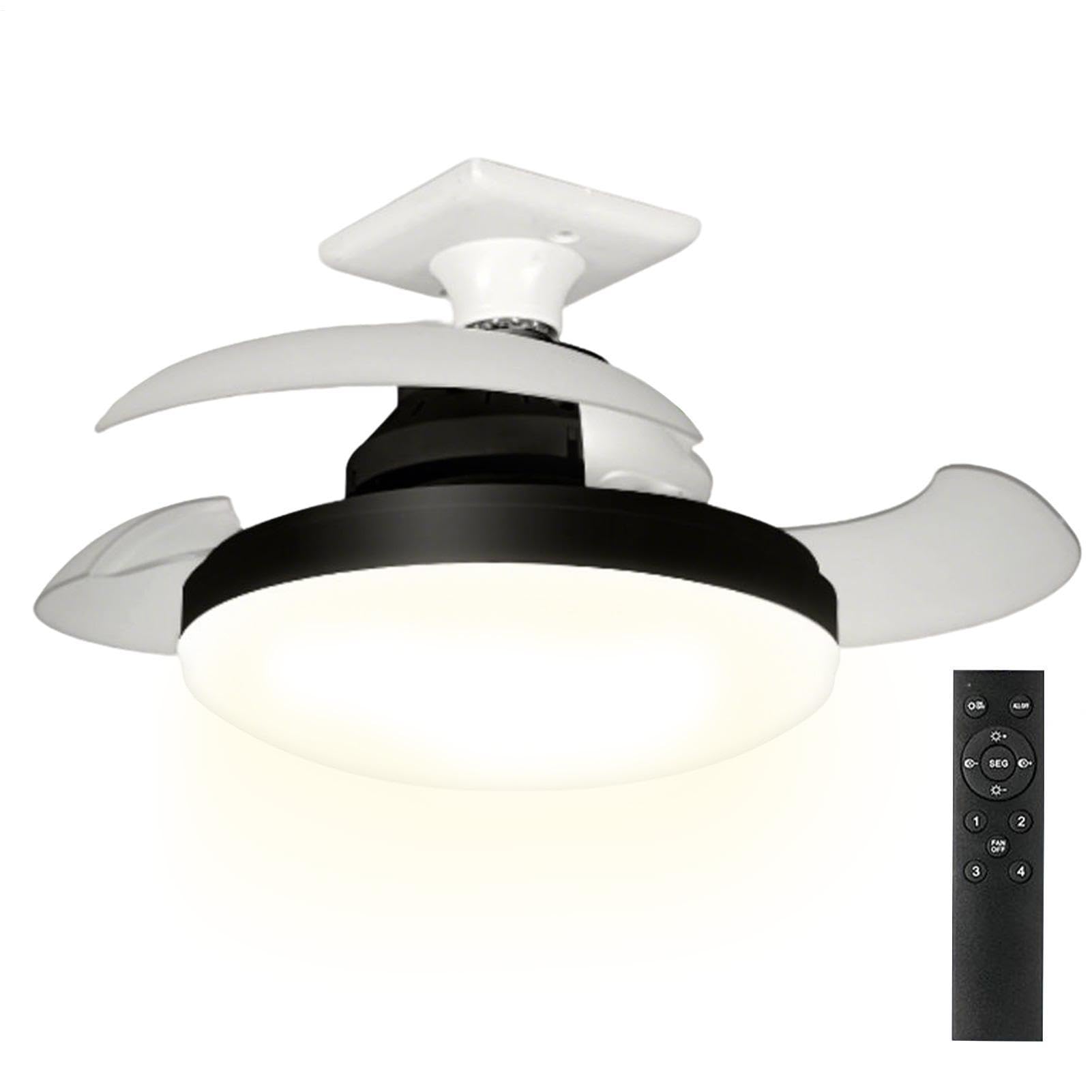 Ventilatore da soffitto con illuminazione 37,8 Centimetri Soffiatore con