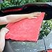 CARCAREZ Microfiber Car Wash Drying Towels Professional Grade Premium Microfiber Towels for Car Wash Drying 450GSM 16 in.x 16 in. Pack of 6 (6 Pack, Red)