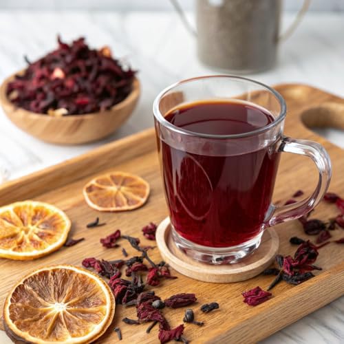 Image of FGO Organic Hibiscus Herbal Tea, 40 Count, Eco-Conscious Tea Bags, Caffeine Free (Pack of 1)