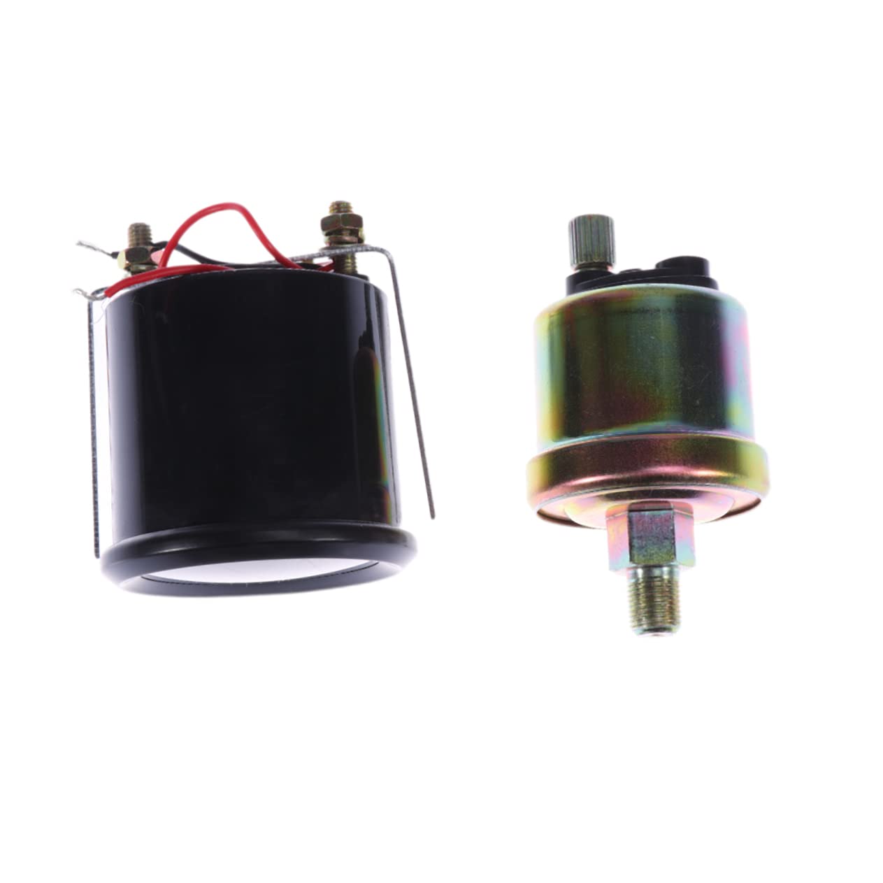 CALLARON 12v Manómetro De Con Sensor Digital Para Medición De Combustible y Temperatura De Agua Automóviles