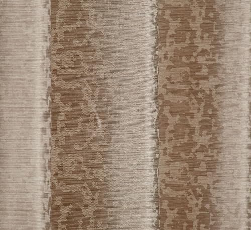 Image of Crosshatch Pastel Brown Polyester Window Curtains 5 Feet | Darkening Drapes with Eyelets | Set of 2 Panels for Living Room, Bedroom & Office