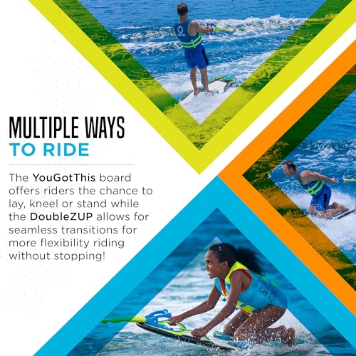image for ZUP YouGotThis 2.0 Board and Handle Combo, Kneeboard, Wakeboard, Wakes