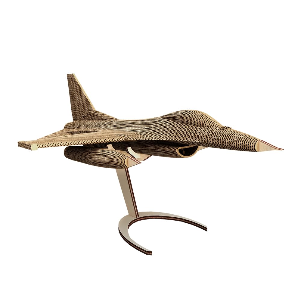 Avion de Chasse F-16 Puzzle 3D en Carton – Maquette à Monter